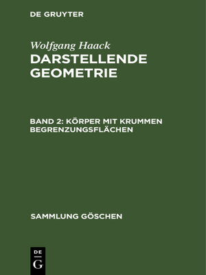 cover image of Körper mit krummen Begrenzungsflächen